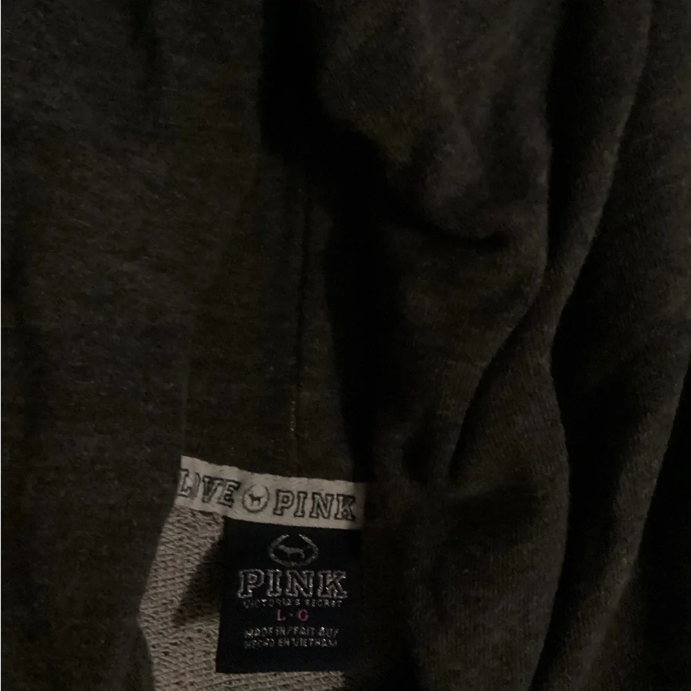 PINK Victoria's Secret Charcoal Hoodie - Picture 5 of 5